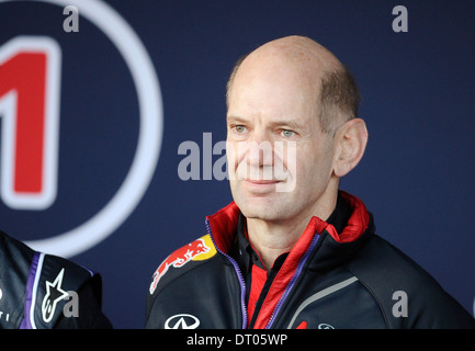 Le concepteur en chef Adrian Newey (GBR), Red Bull Racing lors des essais de Formule 1, Jerez, Espagne 10 févr. 2014 Banque D'Images