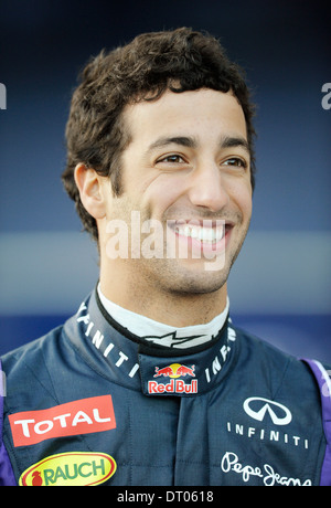 Daniel Ricciardo (AUS) , Red Bull Racing lors des essais de Formule 1, Jerez, Espagne 10 févr. 2014 Banque D'Images