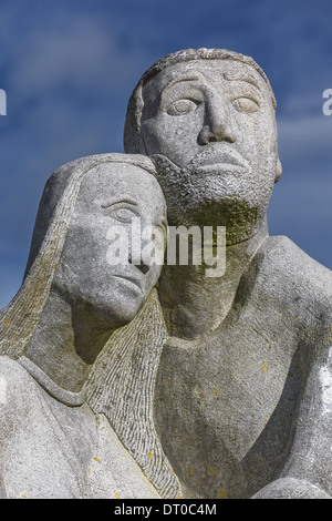 La Veillée Sculpture à Kilmore Quay, Co Wexford, Irlande Banque D'Images