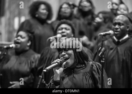 Tri State Ghospel Masse Chorale, décembre 2012, Rome, Italie Banque D'Images