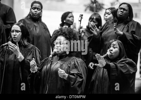 Tri State Ghospel Masse Chorale, décembre 2012, Rome, Italie Banque D'Images