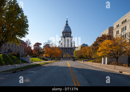 Le Capitole de l'Illinois à Springfield, IL. Banque D'Images