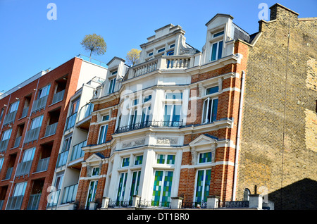 Bloc d'appartement sur Woodgrange Road, Forest Gate, Newham, London, E7 Banque D'Images