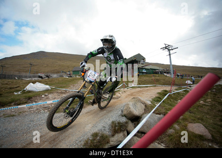 Coupe du Monde UCI de vélo de montagne de descente à Fort William, Écosse Banque D'Images