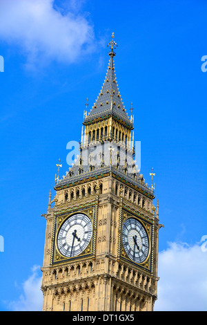 Close up of Big Ben clock tower maintenant officiellement Elizabeth Tower Banque D'Images