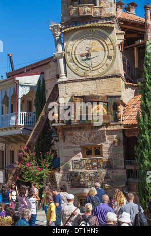 Tour de l'horloge, Vieille Ville, Tbilissi, Géorgie, Caucase, AsiaAsia centrale Banque D'Images