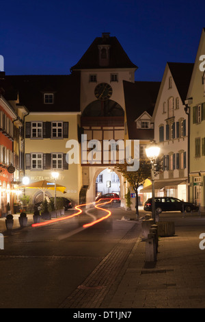 Vieille ville de Meersburg, Lac de Constance (Bodensee), Baden Wurtemberg, Allemagne, Europe Banque D'Images
