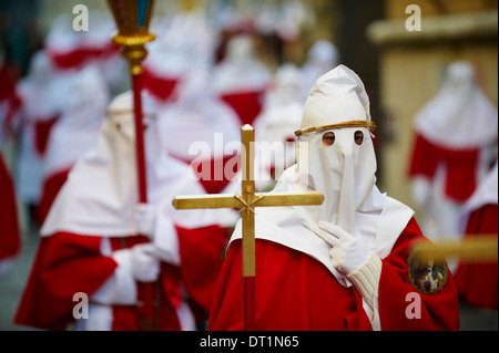 Procession le Vendredi saint, Enna, Sicile, Italie, Europe Banque D'Images