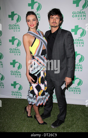 Miranda Kerr, Orlando Bloom au Global Green USA's 10th Annual Pre-Oscar Party, Avalon, Hollywood, CA 02-20-13 Banque D'Images