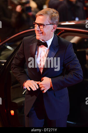 BERLIN, ALLEMAGNE, le 6 février, 2014. Christoph Waltz assiste à la 'Le Grand Hôtel Budapest ' première mondiale au 64e congrès annuel au Festival International du Film de la Berlinale Berlinale Palast à le 6 février 2014 à Berlin, Allemagne. Credit : Janne Tervonen/Alamy Live News Banque D'Images