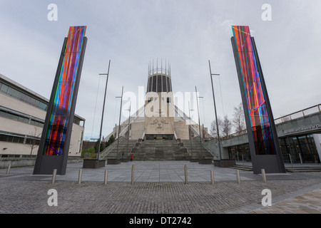 Metropolitan Cathedral of Christ the King, également connu sous le nom de Liverpool Metropolitan Cathdral, une des deux cathédrales de la ville. Banque D'Images