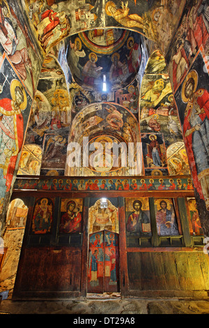 L'église byzantine d'Agios Germanos (11e siècle), Agios Germanos village, Mylos, Florina, Macédoine, Grèce Banque D'Images