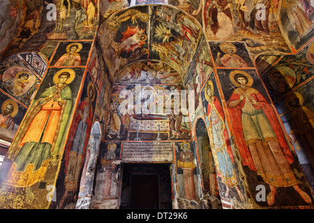 L'église byzantine d'Agios Germanos (11e siècle), Agios Germanos village, Mylos, Florina, Macédoine, Grèce Banque D'Images