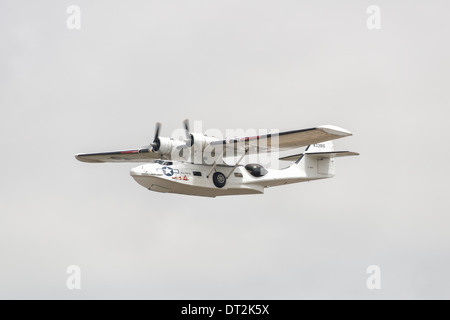 La Voile plan Consolidated PBY Catalina hydravion s'affiche en 2013 au Royal International Air Tattoo. Banque D'Images