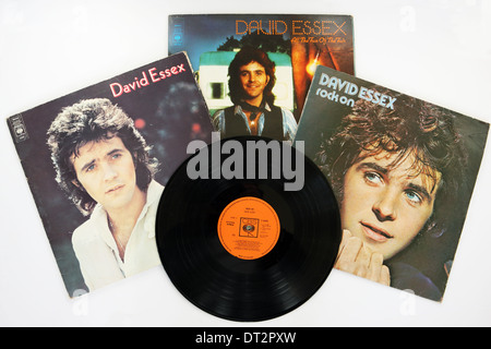 David Essex LP records Banque D'Images