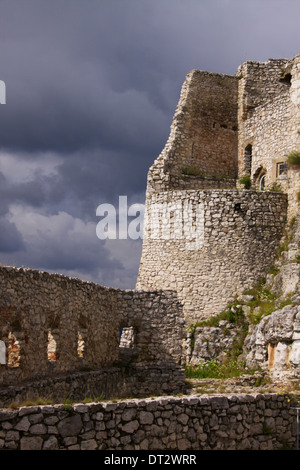 Ruines du château de Spis, Slovaquie Banque D'Images