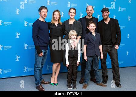 Berlin, Allemagne. 7 Février, 2014. Réalisateur Edward Berger a présenté le nouveau film ''Jack'' dans Berlinale avec les acteurs Ivo Pietzcker et Luise Heyer. © Goncalo Silva/NurPhoto ZUMAPRESS.com/Alamy/Live News Banque D'Images