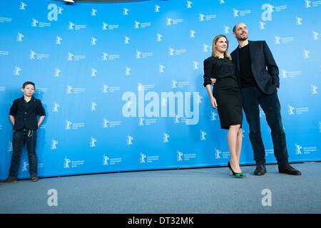 Berlin, Allemagne. 7 Février, 2014. Réalisateur Edward Berger a présenté le nouveau film ''Jack'' dans Berlinale avec les acteurs Ivo Pietzcker et Luise Heyer. © Goncalo Silva/NurPhoto ZUMAPRESS.com/Alamy/Live News Banque D'Images