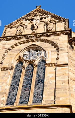 Détail de la cathédrale de Trèves ou Dom Saint Pierre, la plus ancienne église de l'Allemagne. Banque D'Images