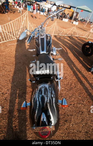 Des vélos à l'Inde la Bike Week 2014 tenue au Nord de Goa Vagator Beach en janvier . Vu autour de 4000 vélos à l'ensemble de l'Inde . Banque D'Images