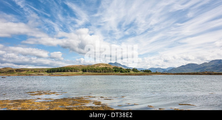 Isle Ornsay & de Kinloch Hourn à partir de l'île de Skye en Ecosse. Banque D'Images