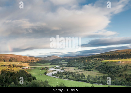 Vue sur Glen Avon de Gaffney à Tomintoul Vue en Ecosse. Banque D'Images