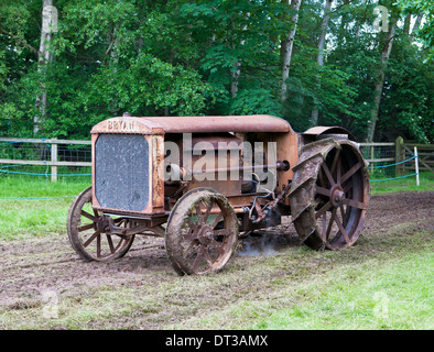 BRYAN TRACTEUR À VAPEUR vers 1920 Banque D'Images