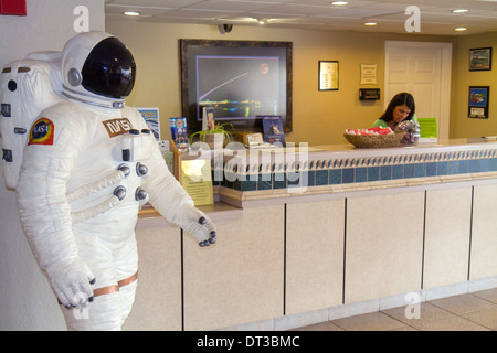 Cocoa Beach Florida, Port Canaveral, Kennedy Space Center, la Quinta Inn, hôtels hôtels hôtels motels inn, chaîne, hall, réception enregistrement à la réception Banque D'Images