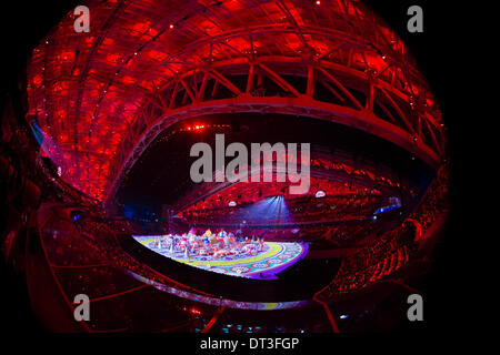 Sotchi, Krasnodar, Russie. 07Th Feb 2014. Coulisses pendant la cérémonie d'OUVERTURE DES XXIIES JEUX OLYMPIQUES d'au stade olympique Fisht : Action Crédit Plus Sport Images/Alamy Live News Banque D'Images