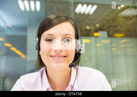 Ordinateur portable professionnel féminin appel conférence vidéo Banque D'Images