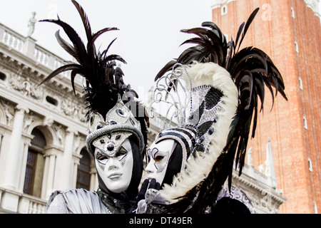 Les masques de carnaval de Venise Banque D'Images