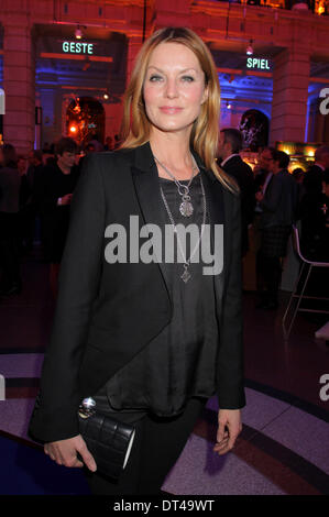 Berlin, Allemagne. 7 Février, 2014. Esther Schweins assistant à l'heure bleu de travail à la 64e Festival International du Film de Berlin Berlinale 2014 / le 7 février 2014 à Berlin, Allemagne. Photo : afp/Alamy Live News Banque D'Images