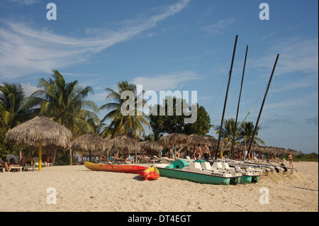 Plage à Playa Ancon, près de Trinidad, Cuba Banque D'Images