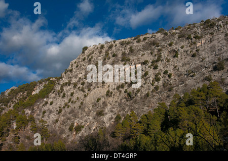 Paysage rocheux, Parc Naturel des Sierras de Cazorla, Segura y Las Villas Jaen-province, région d'Andalousie, Espagne, Europe Banque D'Images