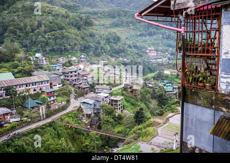 Ville de Banaue , province d'Ifugao - Philippines luzon Norther Banque D'Images