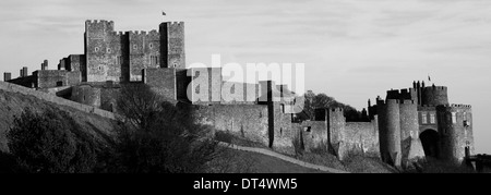 Paysage de printemps le château de Douvres, Dover Kent ; Angleterre ; Banque D'Images