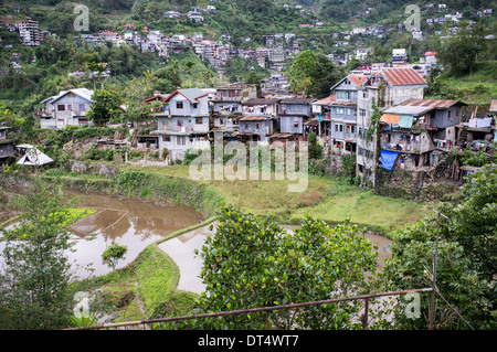 Ville de Banaue , province d'Ifugao - Philippines, Asie du Nord luzon Banque D'Images