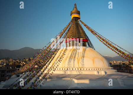 Stupa de Bodhnath, Katmandou, Népal Banque D'Images