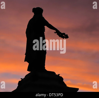 Commémoration du résidents de Wallingford, Oxfordshire, qui ont été tués ou portés disparus durant la Première Guerre mondiale et la seconde guerre mondiale. Banque D'Images