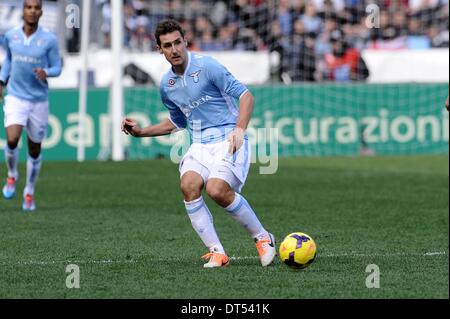 Rome, Italie. Feb 9, 2014. Rome, Italie - 9 Février, 2014. Au cours de Miroslav Klose. Football / soccer italien de série : un match entre SS Lazio et l'AS Roma au Stadio Olimpico à Rome, Italie. Credit : Giuseppe Maffia/NurPhoto ZUMAPRESS.com/Alamy/Live News Banque D'Images