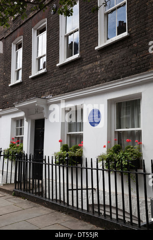 Ancienne maison de T. E. Lawrence 'Lawrence d'Arabie", 14, rue Barton, Westminster, SW1, Londres, Royaume-Uni Banque D'Images