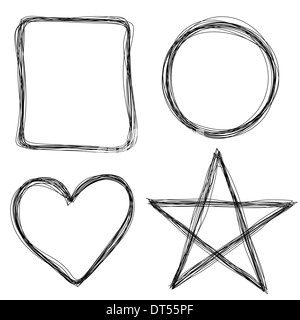 Les trames à la main Banque D'Images