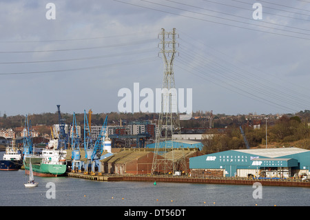 La borne Sentinel port d'Ipswich, Suffolk, UK. Banque D'Images