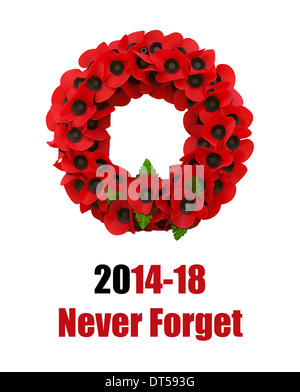 La seconde guerre mondiale, un grand pavot coquelicot Flanders fields Banque D'Images