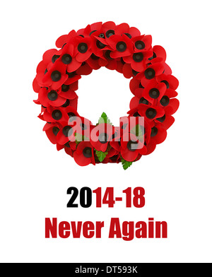 La seconde guerre mondiale, un grand pavot coquelicot Flanders fields Banque D'Images