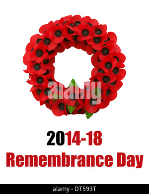 La seconde guerre mondiale, un grand pavot coquelicot Flanders fields Banque D'Images