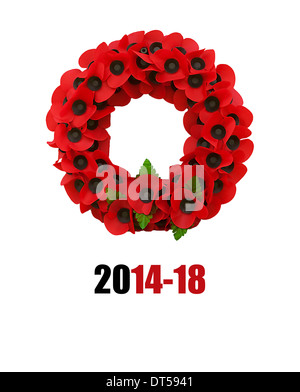 La seconde guerre mondiale, un grand pavot coquelicot Flanders fields Banque D'Images