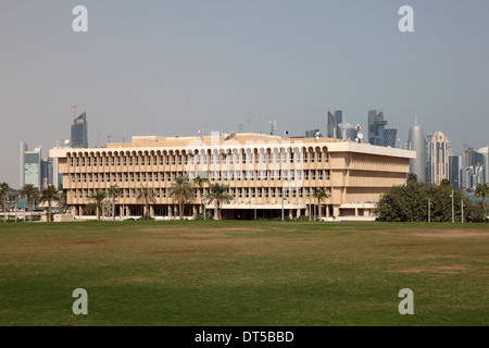 Le ministère de l'Intérieur à Doha, au Qatar, au Moyen-Orient Banque D'Images