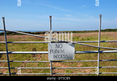 Aucun signe d'accès public Banque D'Images