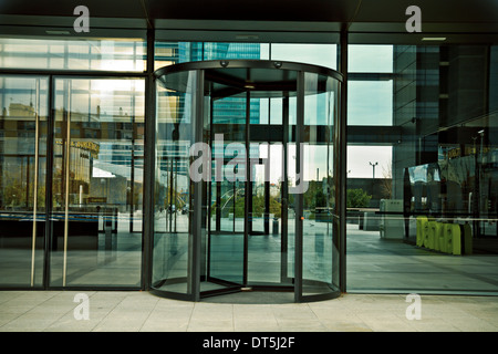 Crystal Tower, gratte-ciel de Madrid, placé dans la zone financière ,quatre gratte-ciel modernes (Retiro), Espagne Banque D'Images